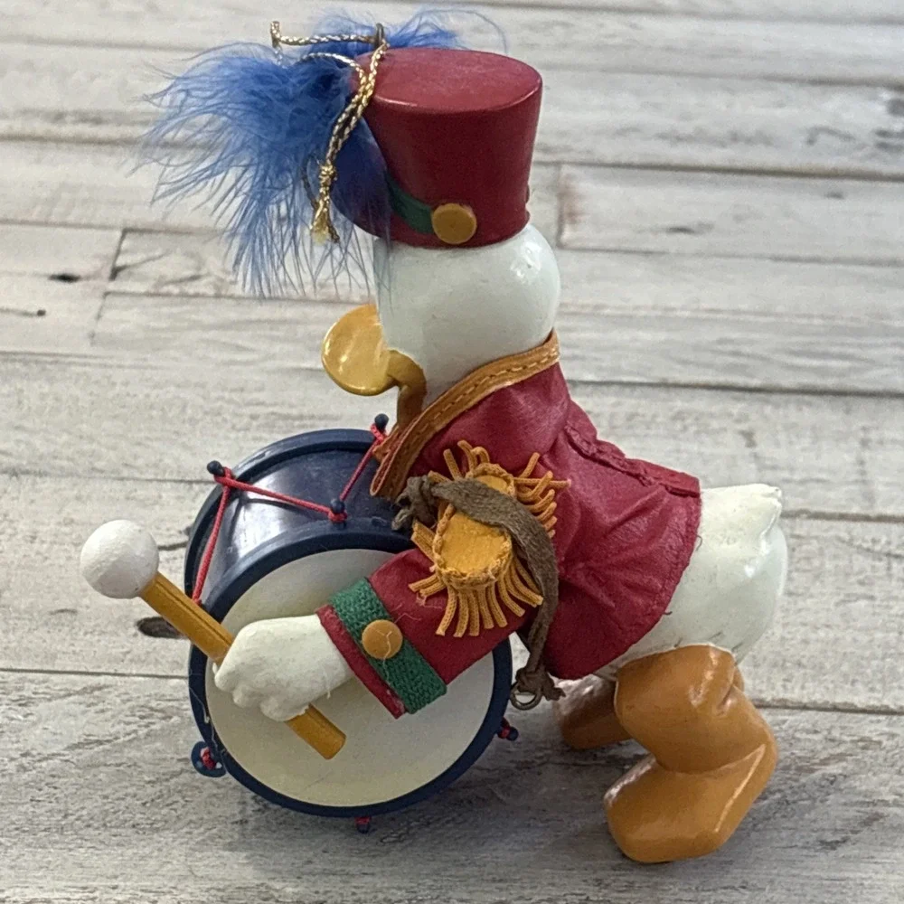 Kurt S Adler Disney Donald Duck Marching Drum Vintage Christmas‎ Ornament